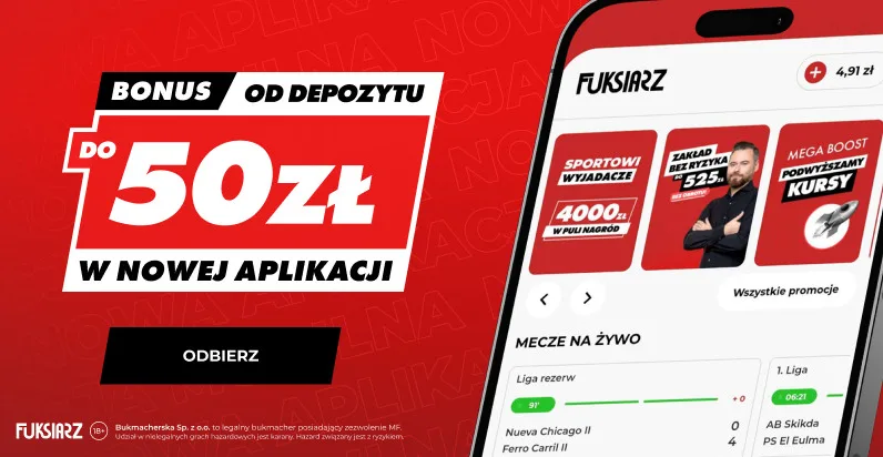 Fuksiarz bonus aplikacja mobilna